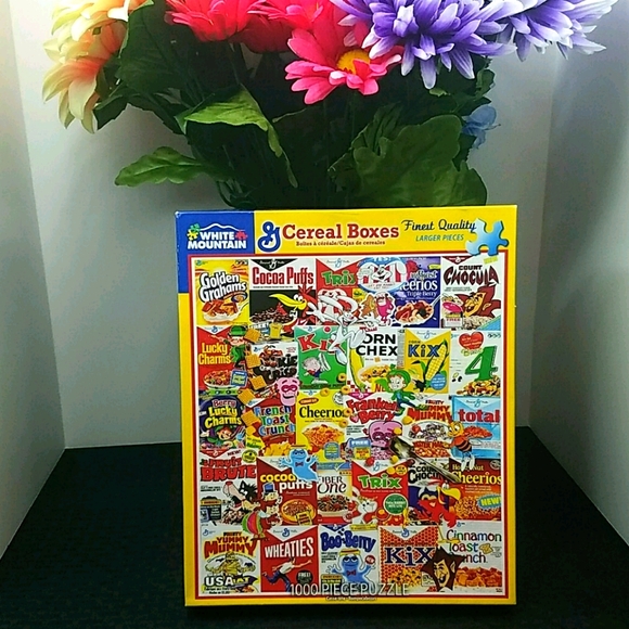 White Mountain Toys Vintage Cereal Boxes Jigsaw Puzzle 00 Pieces